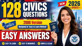 2026 Random U S Citizenship Test 128 Civics Questions Answers USCIS Ciudadania Americana