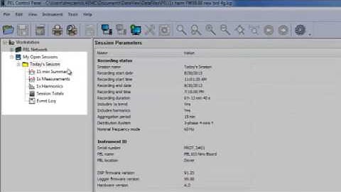 AEMC Instruments Creating a DataView Report in the PEL Control Panel