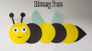 How to Make a Paper Honey Bee | Circle Craft idead | Paper Animal Craft |