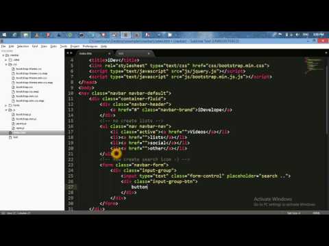 Navbar using bootstrap ,awesome