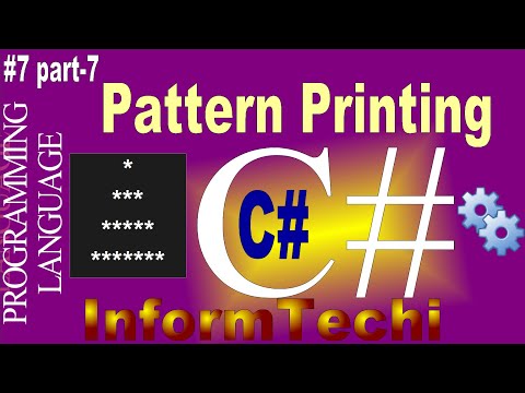 C# Pattern Programs | Printing pyramid Pattern in C#  | C# Pyramid star Pattern in c# | c# tutorial