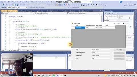 Aplikasi Input Data Mahasiswa Menggunakan Visual Studio 2019