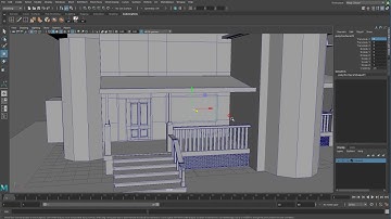 [Maya] How to model a house : Part A- Modeling # 005