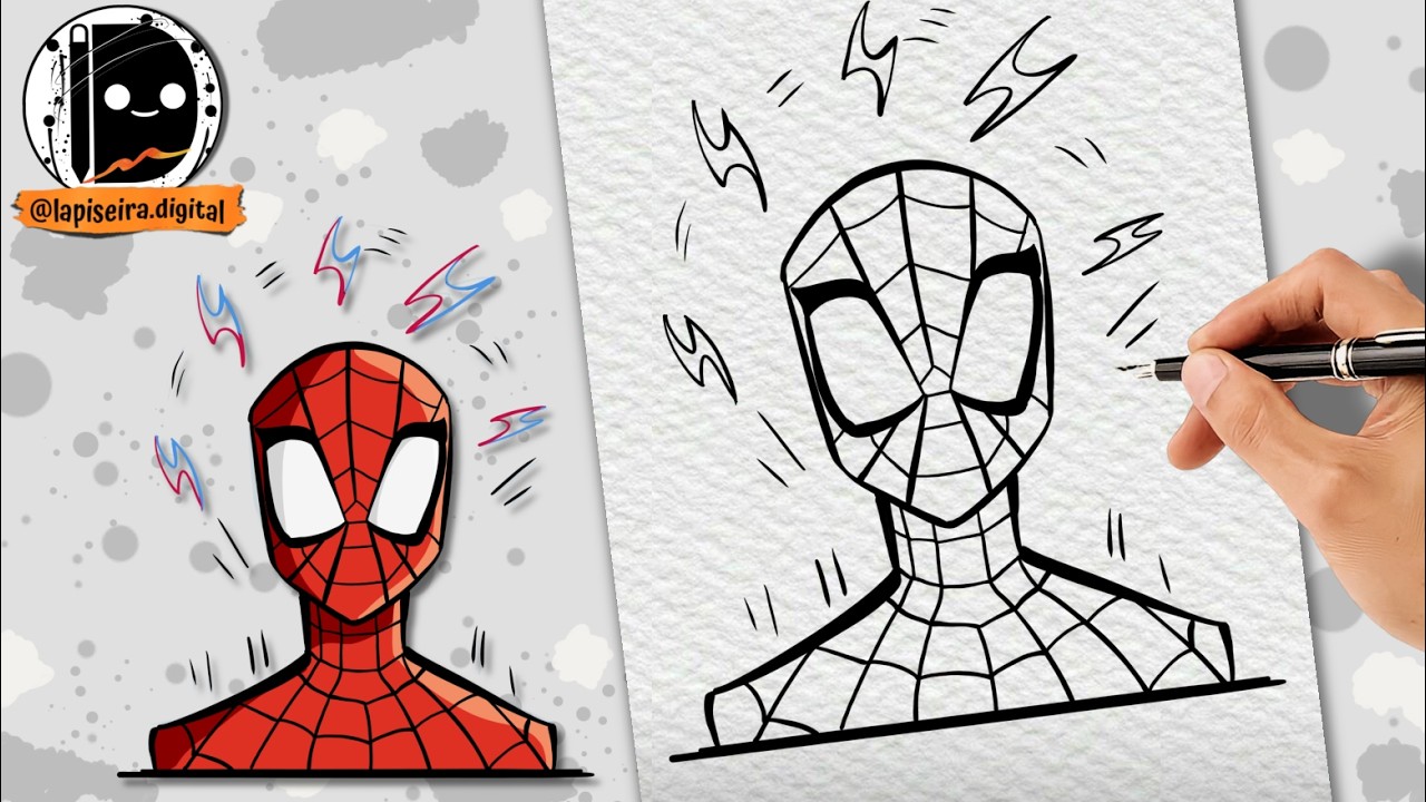 Como desenhar homen aranha passo a passo