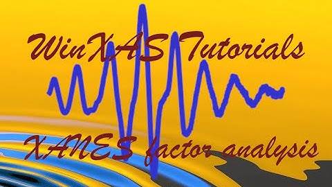 WinXAS Tutorials -  XANES factor analysis (PCA)