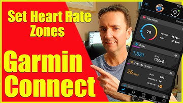 Setting Heart Rate Zones in Garmin Connect App