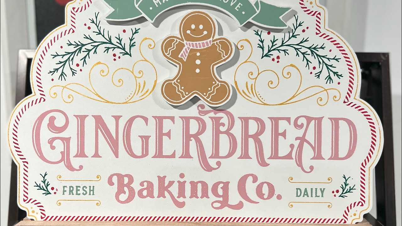 Chalk Couture NEW Autumn 2023 Christmas In July Project- Gingerbread Baking  Co with Chalk Shapes! 
