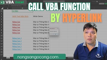 #25. Cách Gọi Hàm VBA bằng Hyperlink trong Excel |VBA |  #VănPhòng #Codes