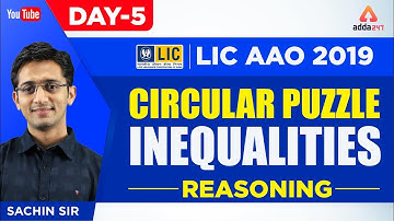 LIC AAO 2019 | Reasoning Quiz | Reasoning | Day 6 | Sachin Sir | 2 P.M