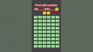 🤔#viralshorts Find odd number 08.....99%fail 🤔 #shorts #mathematics #maths #odd