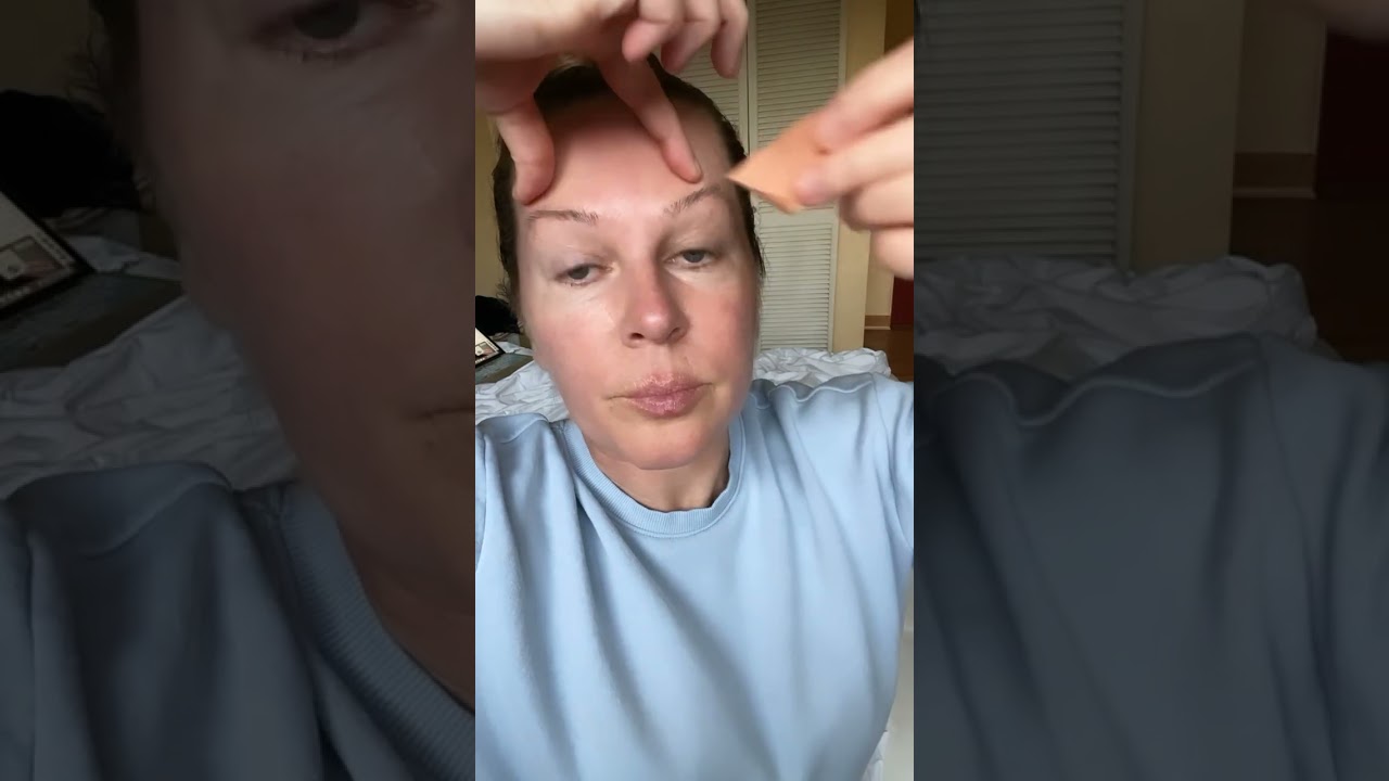 Face tape for wrinkles , frown lines - quick demonstration
