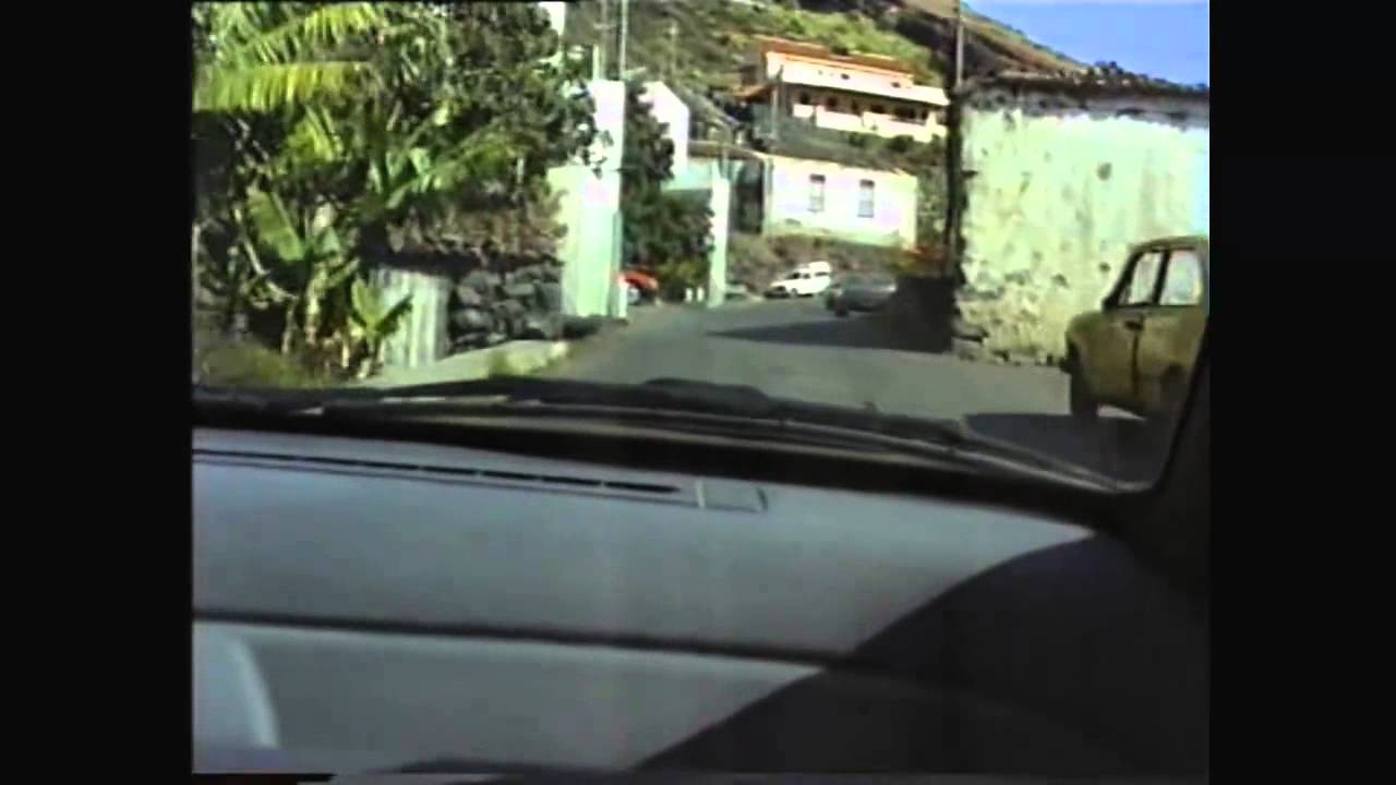 Filmchen (1991) von der alten, schmalen Straße im Valle Gran Rey (Casa de la Seda, Los Granados)
