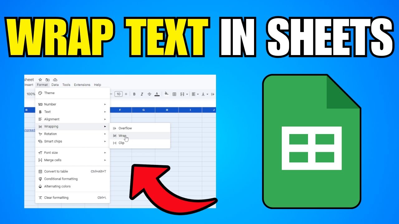 How To Wrap Text In Google Sheets (Step By Step Guide) - YouTube