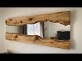 Transformation d'un simple miroir Ikea (Live edge mirror)