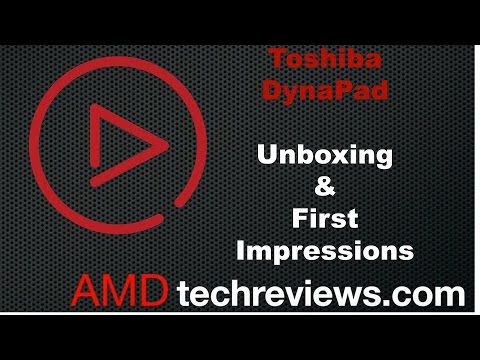 Toshiba dynaPad WT12PE-A64 Unboxing and First Impressions