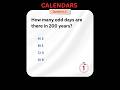 Logical Reasoning | Calendar MCQs