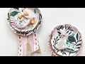 Craft with me | tutorial | fringe award embellishments | Maggie holmes Garden Party