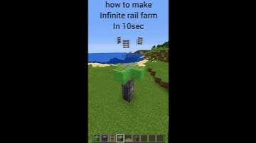 How to make infinite rail farm in 10sec // minecraft // tutorial #shorts