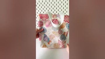 Túi đựng bình giữ nhiệt vải canvas với họa tiết Vỏ Ốc dễ thương, thích hợp cho mọi lứa tuổi