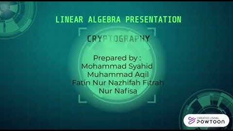 CASE STUDY MAT263: APPLICATION OF LINEAR ALGEBRA IN CRYPTOGRAPHY
