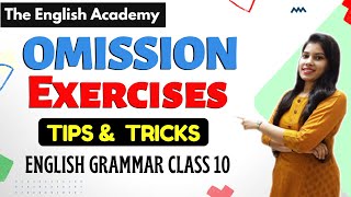 Omission| Omission Exercises | Omission in English Grammar Examples| Find Missing Words
