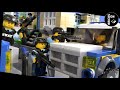 SWAT Blockade Garbage Truck Bank Robbery Crazy Lego City Police Chase Stop Motion Animation Movie