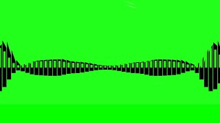 Green Screen Line Audio Spectrum Visualizer Mirror | Music Visualizer Green Screen HD 2020