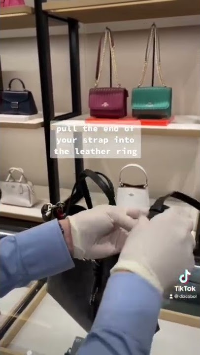 how to shorten straps without cutting or sewing on a bag｜TikTok Search