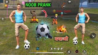Noob Prank लेकिन Football ⚽ Ban Gya 😂 लड़की Gussa हो Gyi 😒 Funny Prank Video Free Fire 🔥
