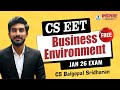 Free CSEET Lec 11 | Business Environment | Jan 26 Exam | CS Balgopal Shridharan #cseet
