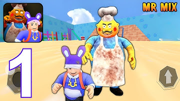 Mr Mix Horror Escape Obby - Gameplay Walkthrough Part 1 - Escape Prison Obby Mr Mix (Android, iOS)