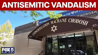 Synagogues, homes in Queens vandalized with antisemitic graffiti