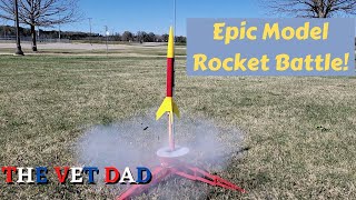 Model Rocket Battle!  Estes Rascal & Hi Jinks Rockets Soar to 1100 feet! #modelrockets #estesrockets