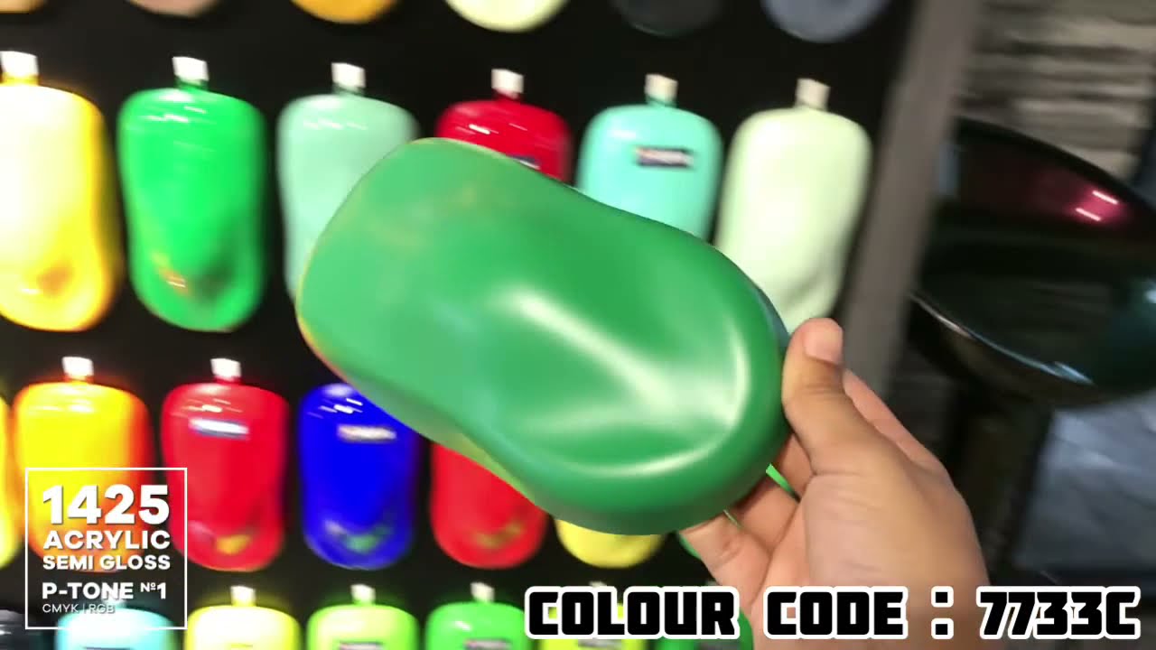 Aikka Pantone 7733C Colour for car Spray Painting - 7733C - YouTube