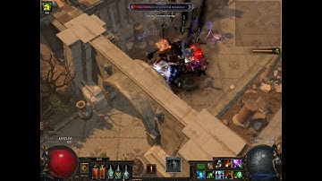 Path of Exile: First time Warlord fight, laptop quality edition