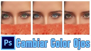 Aprende a CAMBIAR el COLOR de los OJOS en PHOTOSHOP screenshot 4