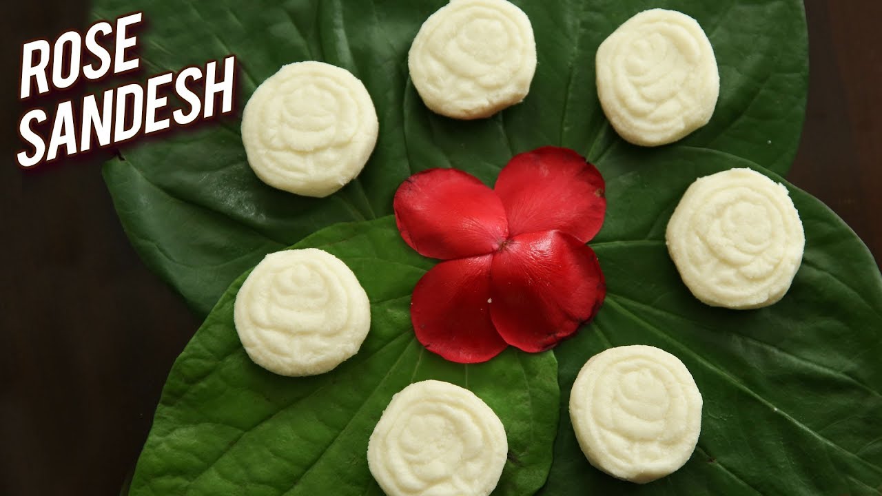 Rose Sandesh - How To Make Sandesh - Indian Dessert Recipe - Bengali Sweet Sondesh Recipe - Ruchi | Rajshri Food