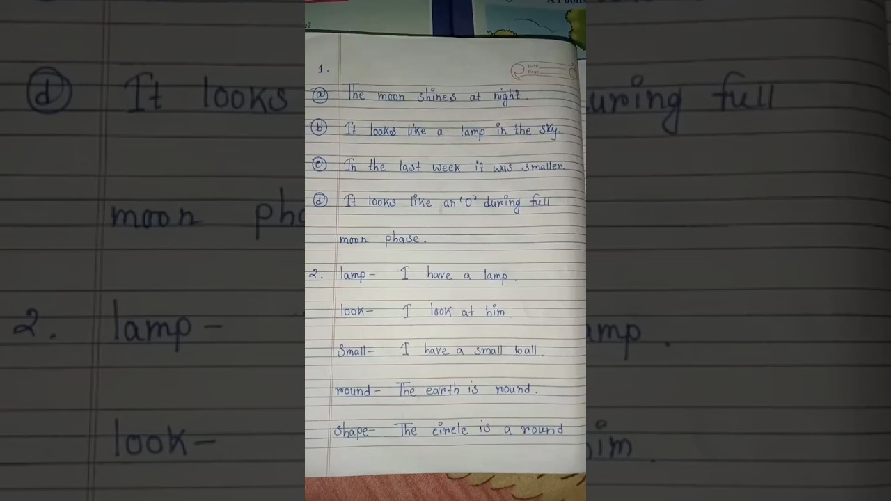 MY OWN ENGLISH BOOK class -2 chapter 1 