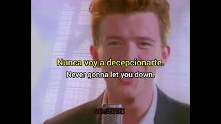 Rick Astley - Never Gonna Give You Up (lyrics spanish and english)