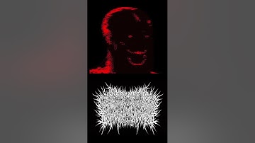 Mr. Incredible listens to bands with unreadable logos