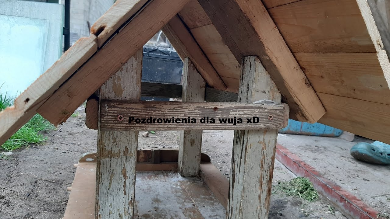 Projekt Techniczny Karmnika Dla Ptaków VBlog #1 budowa karmnika dla ptaków *kończenie dachu* *komentarze wuja