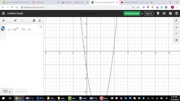 Solutions of a Quadratic Using DESMOS