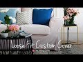 How to install loose fit covers  comfort works sofa covers