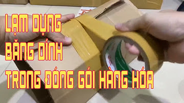 ĐIỆN BIÊN - NÓI KHÔNG VỚI RÁC THẢI NHỰA: LẠM DỤNG BĂNG DÍNH TRONG ĐÓNG GÓI HÀNG HÓA