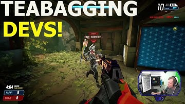 TEABAGGING a splitgate dev! with reaction