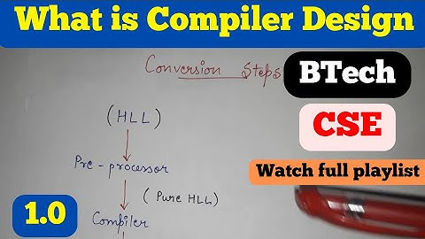 1. What is a Compiler? | Compiler design tutorial | Introduction to Compiler, #cse ,#btech ,#mtech