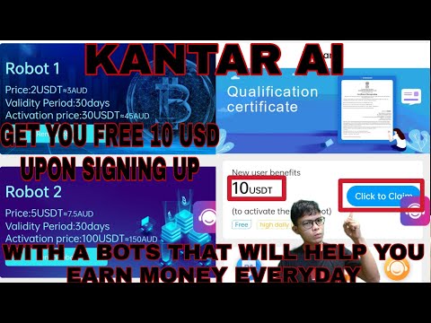 KANTARAI.COM | SIGN UP AND GET 10 USD | KANTAR AI BOTS WILL HELP YOU EARN DOLLARS EVERYDAY