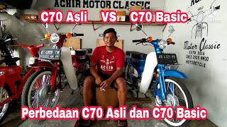 Perbedaan Honda C70 original vs C70 basic ( c86 ) modifikasi C70 simple