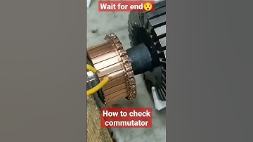 Armature commutator checking 🤔 #shorts #amazing