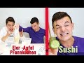 Tourette kocht - Apfel Eierpfannkuchen & Sushi